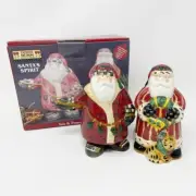 Debbie Mumm Santa's Spirit Salt & Pepper Shakers Christmas Sakura NEW