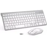 Wireless Keyboard Mouse 2.4G Wireless Combo with Numeric KeyboardQuiet and Du...