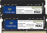 Timetec 16GB KIT(2x8GB) Compatible for Apple DDR4 2666MHz for Mid 2020 iMac (20,1 / 20,2) / Mid 2019 iMac (19,1) 27-inch w/Retina 5K Display, Late 2018 Mac Mini (8,1) PC4-21333 / PC4-21300 MAC RAM