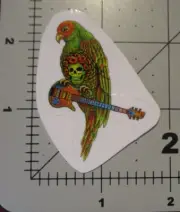 EMEK bertha parrot Grateful Dead Bird STICKER decal poster print jerry garcia