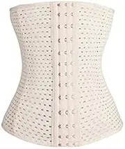 [Generic] Womens Waist Trainer - Underbust Corset Cincher Ladies Beige Hourglass