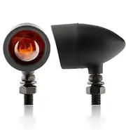 Universal Motorcycle Turn Signal Amber Lights LED Indicator Blinker Flashing Lights (Color : 2PCS Yellow lenses)