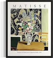 Vintage Matisse Poster Bouquet de Fleurs Abstract Matisse Wall Art Modern Canvas Prints Painting For Living Room Decor Pictures 40X60cm No Frame
