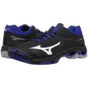 Women Mizuno Wave Lightning Z4 Volleyball Shoes Size 9 Black Blue 430235.9052