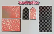 #2395 BLAH BLAH BLAH TEEN PREMADE SCRAPBOOK MAT SET CARD EPHEMERA - TONYA