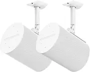 Pair of Speaker Wall Mount for Sonos Era 100 Ceiling Mount or Tilt and Swivel Adjustable Bracket for Sonos Era 100 Wall Mount White with Flexible Mounting Ways Ceiling Mount for Sonos Era 100