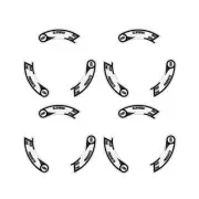 Trueline - Wheels Black custom decal set - Old school bmx