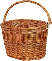 Bike Wicker Basket | Front Handlebar Bike Basket, Girl's Detachable Woven Basket for Children Gift, Front Handlebar Woven Storage Cargo for Adult