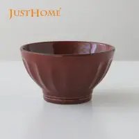 在飛比找momo購物網優惠-【Just Home】日式御井澤5.3吋陶瓷飯碗 醉酒紅(飯