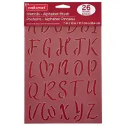 2" Brush Alphabet Stencils by Craft Smart® 7" x 10"
