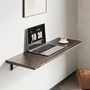 Folding Dining Table Solid Wood,Wall Mounted Table for Small Spaces Heavy-Duty Space-Saving Workbench Strong Load-Bearing Ideal for Kitchen Bedroom & Living Room(90 * 40cm)