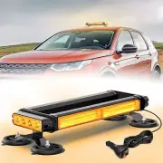 Nilight 14.5" Amber COB LED Strobe Rooftop Flashing Beacon Light Bar Wiring Kits