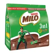 Nestle Milo 3-in-1 IChocolate Powder 18 Sticks