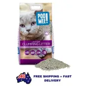 POOWEE! Clumping Lavender Litter 7.5KG, Grey, (Pack of 1) Free Shipping AU