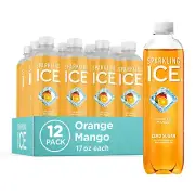 Sparkling Ice Orange Mango Sparkling Water, 17 Fl Oz Pack of 12