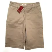 RM Williams Women’s Bell Shorts Stretch Cotton Beige Short Size 6 New With Tags