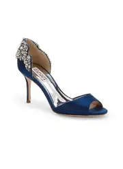 BADGLEY MISCHKA Celeste Embellished Stiletto Pumps SIZE 8