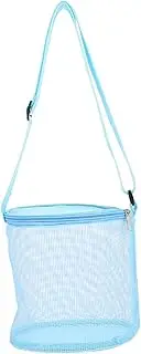ERINGOGO Tulle Beach Bag for Boys and Girls Portable Shell Storage Holder Beach Tote Mesh Bag Sand Beach Toys for Boys and Girls