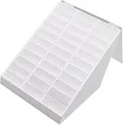 FOMIYES 1pc Nail Art Display Box Nail Colour Display Para Guardar Nail Polish Accessories Nail Sample Display Board Salon Supply Nail Practice Board Acrylic Display Stand White