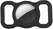 Silicone Pet Protective Case for Airtag Loop Apple GPS Finder Dog Cat Collar AU (Black)