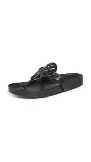 Tory Burch Women's Miller Cloud Sandals, Perfect Black, 9.5 Medium US