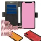 For Samsung s9 s10 Leather Phone Case For iPhone XR XS 8 7Plus Cover