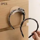 2x Headband Storage Hooks Hair Band Display Rack for Door Bedroom Closet