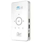 C6 1G + 8G Android System Intelligent Dlp Hd Mini Projector Portable Home Mobile Phone Projector White