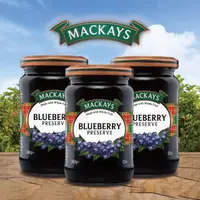 在飛比找momo購物網優惠-【Mackays】蘇格蘭梅凱藍莓果醬340g x3罐