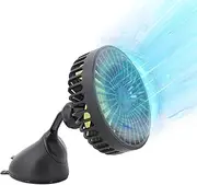 USB Fan for Car,Strong Wind Desktop Car Fan - 5V USB Powered Compact Electric Cooling Air Circulator for Home Outdoors Automobile