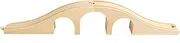 Wood Train Bridge DIY Universal Wooden Train Track Three-Hole Bridge 17.3x1.6x3in Wood Track Pieces for Boys Girls, Wooden