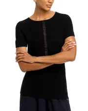 Herno Short Sleeve Cashmere Knit Tee