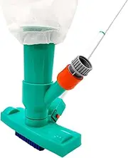 Suction Pool Cleaner, Pool Cleaning Brush Low Noise, Pool Filter Cleaner Tool, Pool Cartridge Filter Cleaner with Comb Shaped Water Spray, Filter Cleaning Wand, Cleaning Brush for Spa and Hot Tub