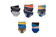 Bonds Bulk 8 Pairs Boys Underwear Kids Black Briefs Undies Assorted