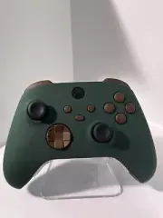 Pine Green & Woodgrain - Soft Touch - Custom Wireless Controller for Xbox Or PC