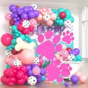 156Pcs Dog Theme Balloon Garland Arch Set Party Birthday Atmosphere Background - Home And Scene Decoration Supplies