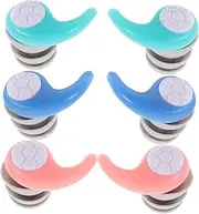 LAPYAPPE Silicone Ear Plugs for Sleeping Swimming 3 Pairs Noise Canceling Ear Plugs Sound Insulation