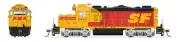 Broadway Limited 7454 HO ATSF EMD GP20 Diesel Locomotive with Sound/DC/DCC #3012