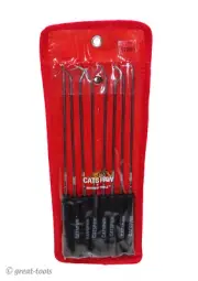 8-PC PICK, HOOK, SCRIBE SET – long O-ring seal puller – Cats Paw by Mayhew Tools