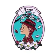 Anne of Green Gables Lucy Montgomery Classic 1.25" Lapel Enamel Pin @ US SELLER