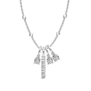 ANYCO Necklace 18K Mom Sweet & Cool 925 Silver Stone Pendant Mother's Day Gift Necklaces For Women