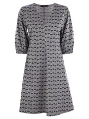 Weekend Max Mara Allover Patterned Dress S,XS,L,M Gray