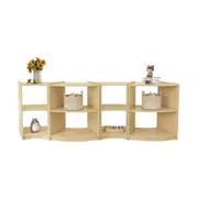 Jooyes Children Modular Curved Storage Shelf – Set of 4