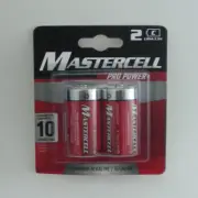 Dorcy 41-1632 Mastercell Alkaline Battery Size C 2CT