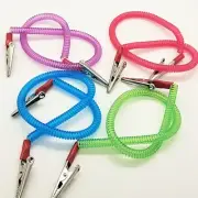 4 PCS Dental Patient Bib Clips Chains Napkin Holder Flexible Coil Plastic Chain