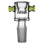 Frankenstien Bolt Disc Filter Cylinder Slide Hand Blown Glass Bowl Gog 14mm 18mm