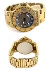 NEW MICHAEL KORS OVERSIZE BRASS PLATED S/STEEL,10 ATM,TACHYMETER WATCH-MK7063