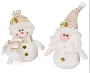2X Christmas Gnome Doll Decor Supplies Old Man Snowman Doll Holiday Ornament