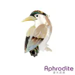 【APHRODITE 愛芙晶鑽】典雅貝殼小鳥造型胸針(貝殼胸針 小鳥胸針)