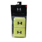 Under Armour Men's Neon Yellow White Wristbands OSFM